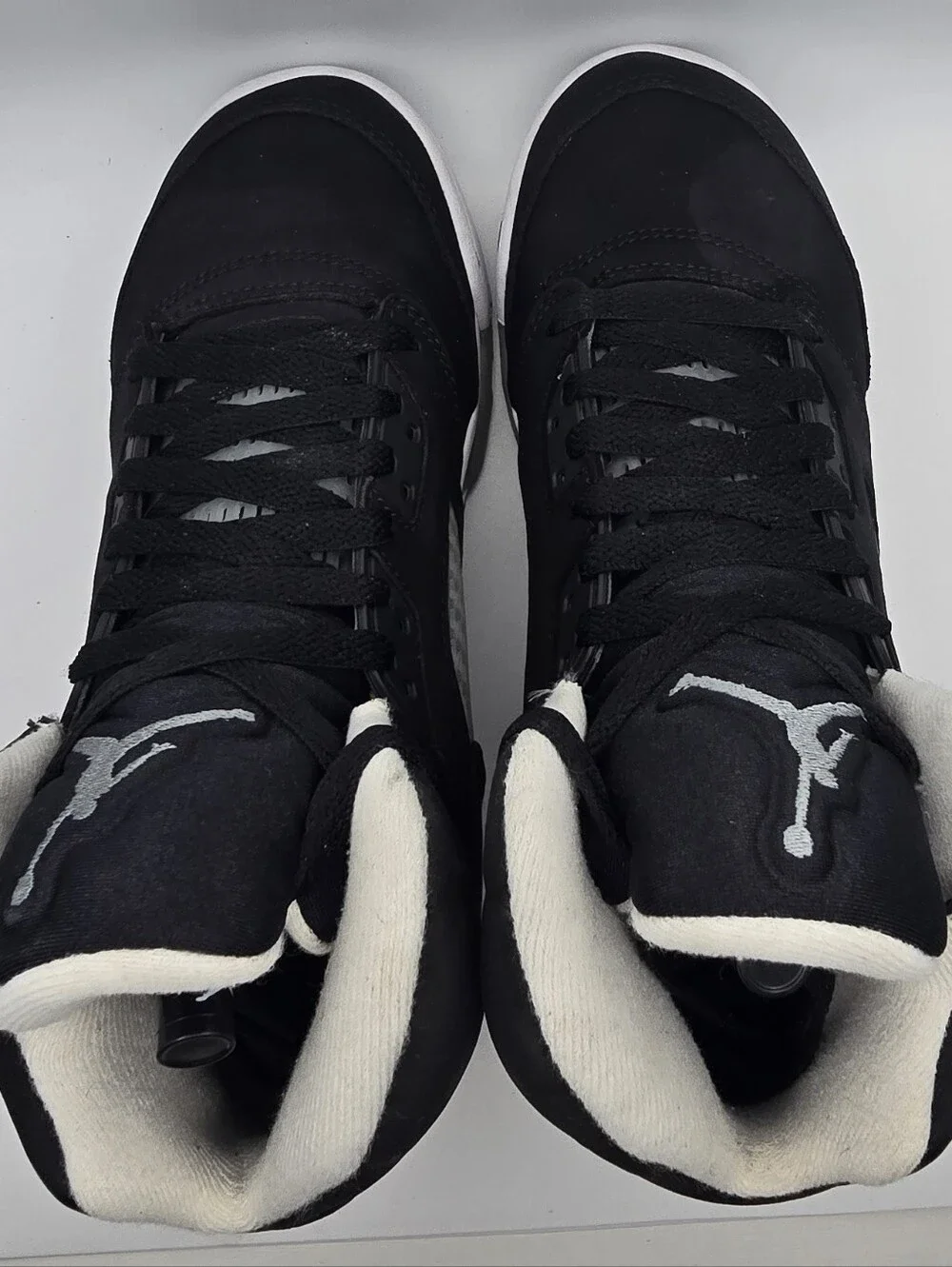 Nike Jordan Retro 5 Men’s Black/White Basketball Shoes